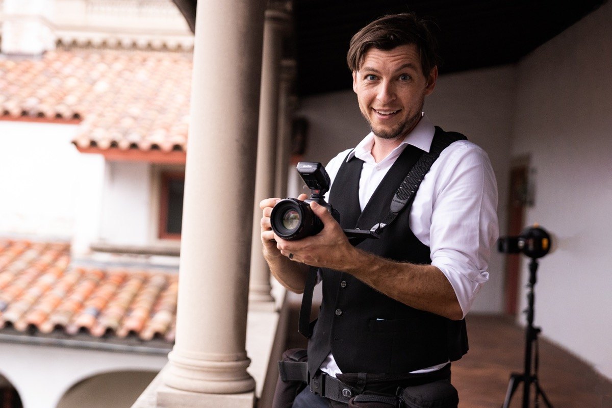 Brian Slawson with his camera
