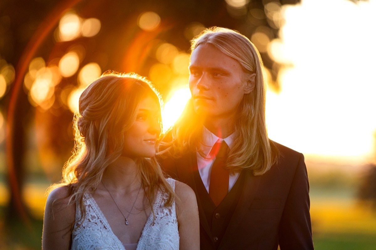 Couple at golden hour